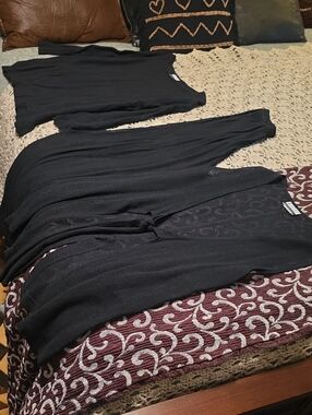 MICHI 3 1 in 1 Lounger Black Crewneck Sweater, Vest, Pants
